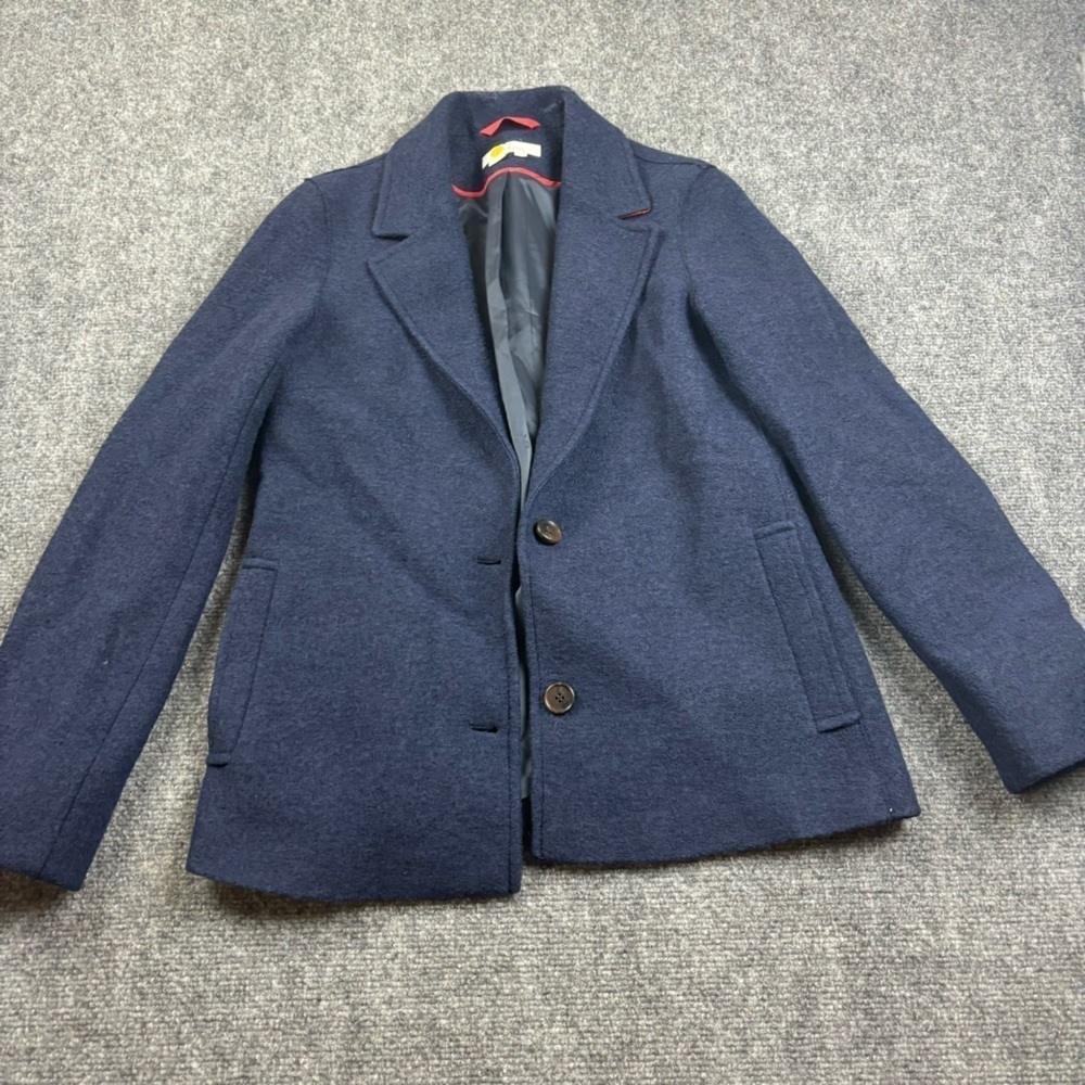 BODEN Women’s Navy Blue Wool blend Peacoat Blazer Coat size: 4